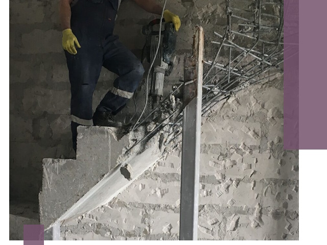 Демонтаж металлических и бетонных лестниц в Приморско-Ахтарске