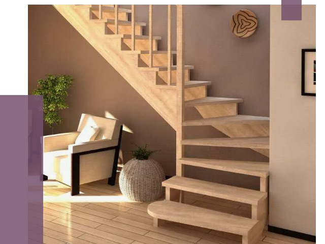 Изготовление Г-образных лестниц в Приморско-Ахтарске от 18755 руб. 