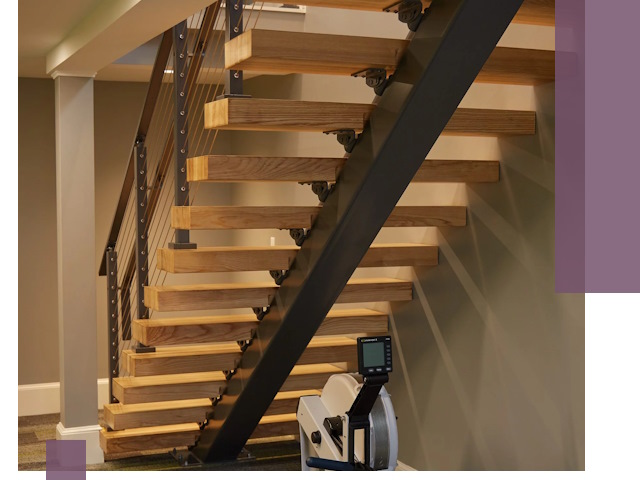 Лестницы на монокосоурах под ключ в Приморско-Ахтарске - изготовление и монтаж