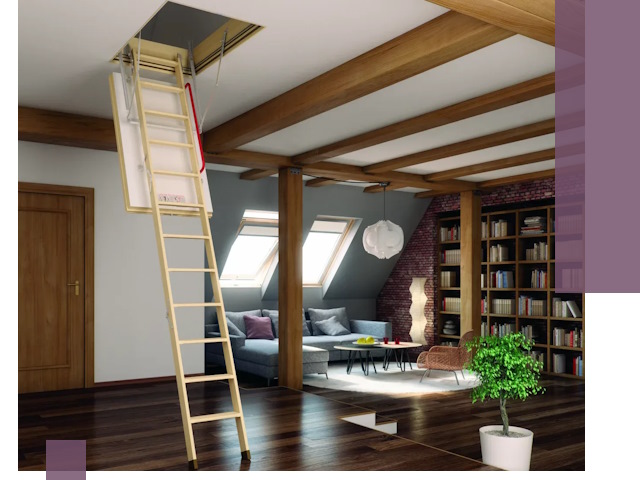 Чердачные лестницы под ключ в Приморско-Ахтарске: изготовление и монтаж