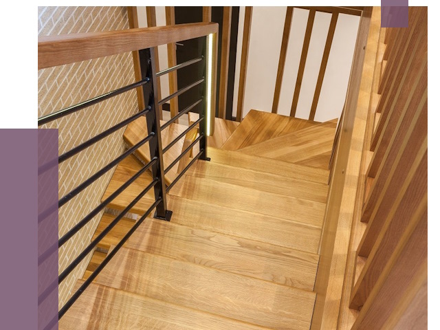 Лестницы из ясеня в Приморско-Ахтарске под ключ от 9935 руб. 