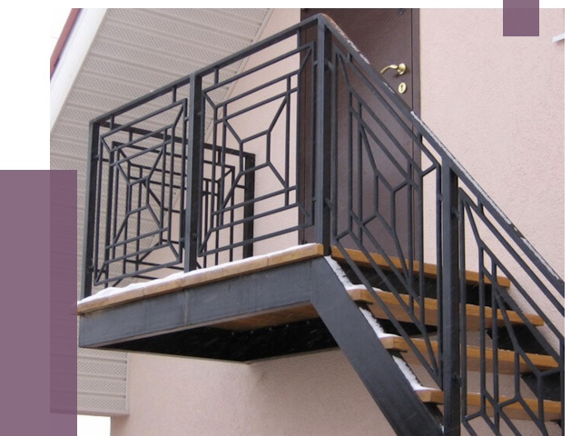 Металлические перила в Приморско-Ахтарске от 4258 руб.  | ПРОЛЁТ-Прр