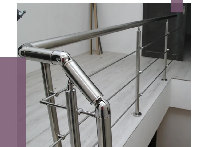 Перила из нержавеющей стали в Приморско-Ахтарске от 8921 руб. под ключ | ПРОЛЁТ-Прр