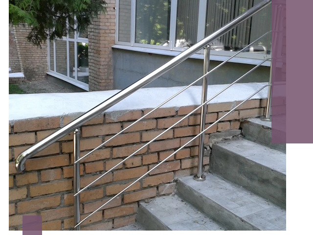 Перила из нержавеющей стали высокого качества в Приморско-Ахтарске