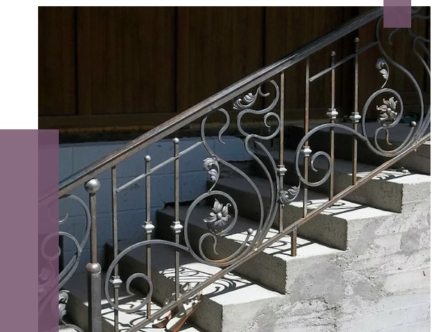 Кованые перила в Приморско-Ахтарске от 8617 руб. под ключ — качество от ПРОЛЁТ-Прр