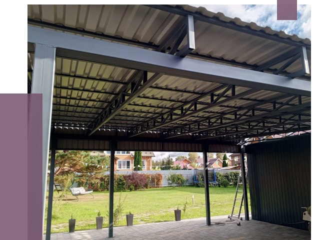 Монтаж навесов в Приморско-Ахтарске от 7299 руб. — установка навеса | ПРОЛЁТ-Прр