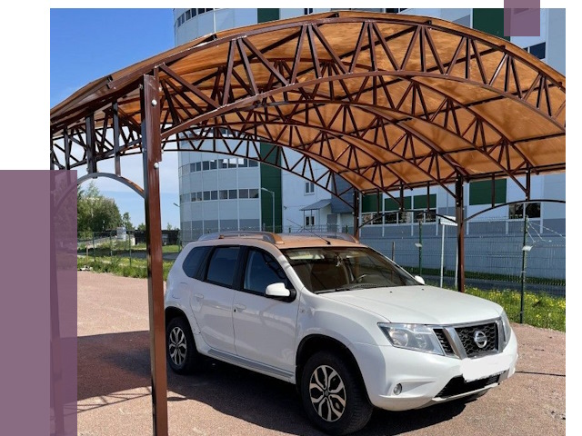 Недорогие навесы в Приморско-Ахтарске от 42580 руб. | ПРОЛЁТ-Прр