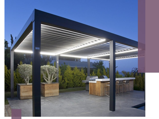 Навесы отдельно стоящие под ключ в Приморско-Ахтарске из металла и поликарбоната