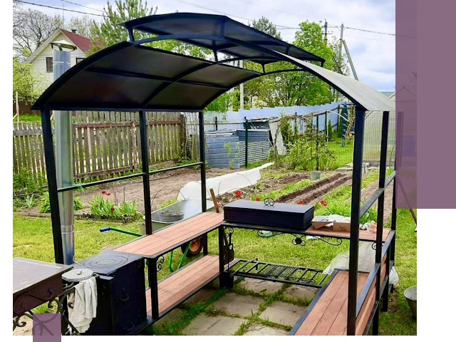 Навесы для барбекю в Приморско-Ахтарске: изготовление, монтаж и демонтаж