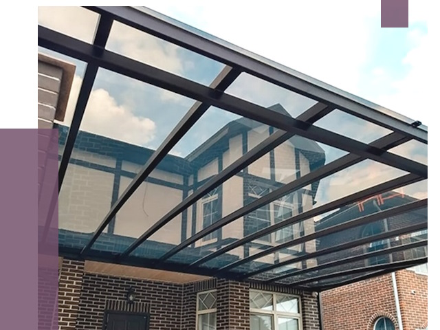 Навесы из поликарбоната в Приморско-Ахтарске от 8536 руб. под ключ — ПРОЛЁТ-Прр