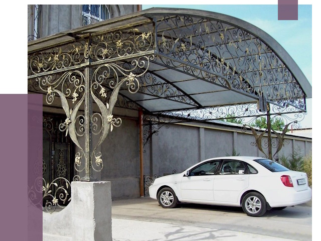 Кованые навесы в Приморско-Ахтарске от 14447 руб. | ПРОЛЁТ-Прр