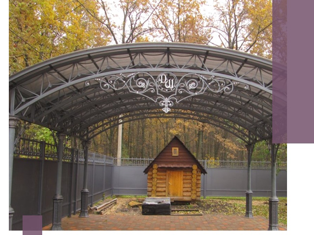 Кованые навесы премиум-класса под заказ в Приморско-Ахтарске