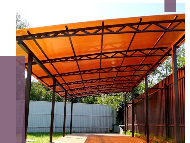 Односкатные навесы под ключ в Приморско-Ахтарске от 13027 руб. 