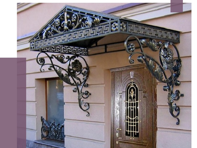 Кованые козырьки в Приморско-Ахтарске под ключ от 12622 руб. — ПРОЛЁТ