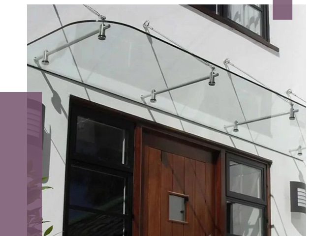 Стеклянные козырьки в Приморско-Ахтарске от 18755 руб. | ПРОЛЁТ-Прр