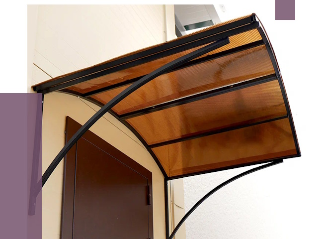 Недорогие козырьки в Приморско-Ахтарске от 7522 руб.  | ПРОЛЁТ-Прр