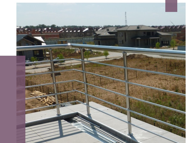 Парапеты из нержавеющей стали в Приморско-Ахтарске от 7908 руб. за м² | ПРОЛЁТ-Прр