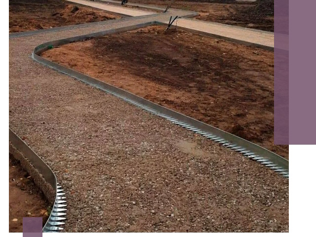 Металлические бордюры под ключ в Приморско-Ахтарске — изготовление и монтаж