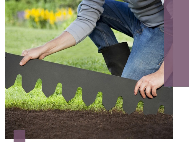 Металлические бордюры для газона в Приморско-Ахтарске — изготовление и монтаж