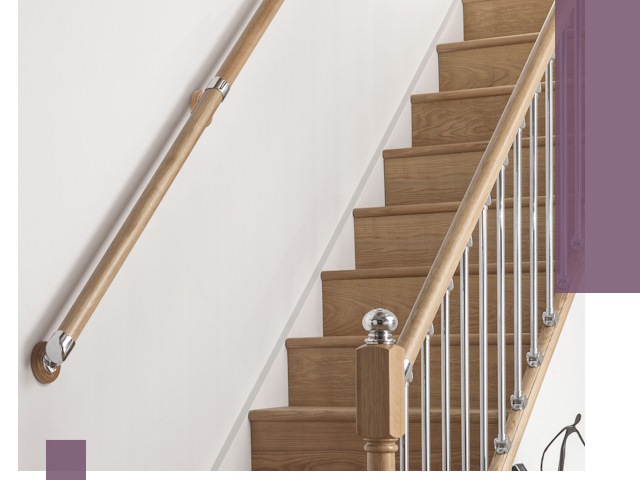 Пристенные поручни из стали и нержавейки под монтаж в Приморско-Ахтарске